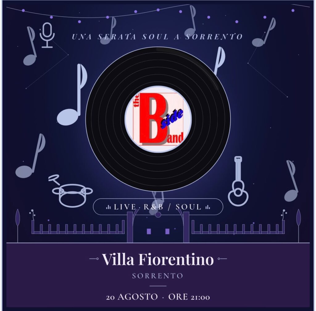 B-Side Band arriva a Villa Fiorentino concerto a Sorrento
