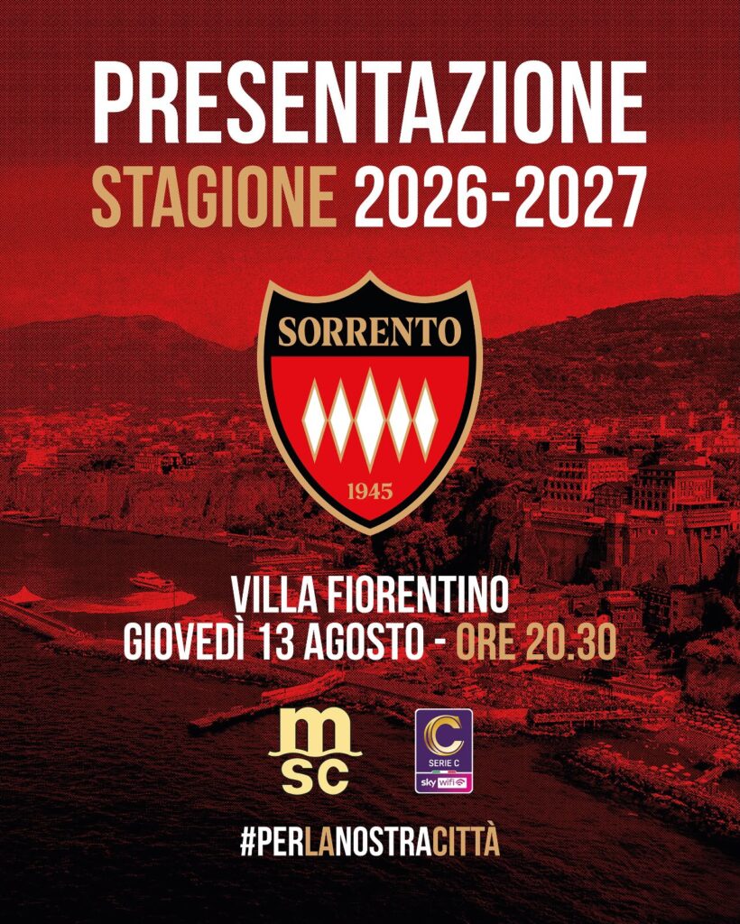 Presentazione Sorrento calcio 2026-27