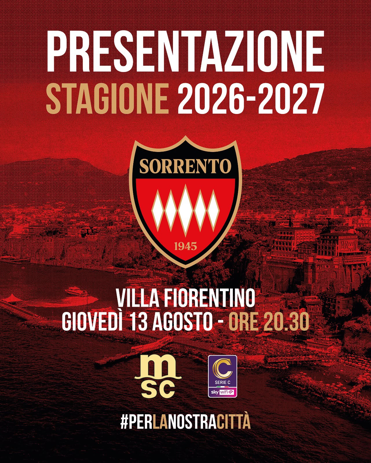 Presentazione Sorrento calcio 2026-27